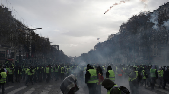 Frankrike, Paris, Demonstration